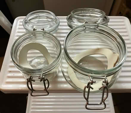 Photo of free Two Glass Preserve Jars (Titchfield Common PO14) #1