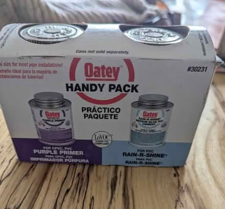 Photo of free Oatey handy pack PVC cement (20910) #1