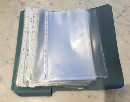 Photo of free Plastic poly pockets for filing (Bournville B30) #1