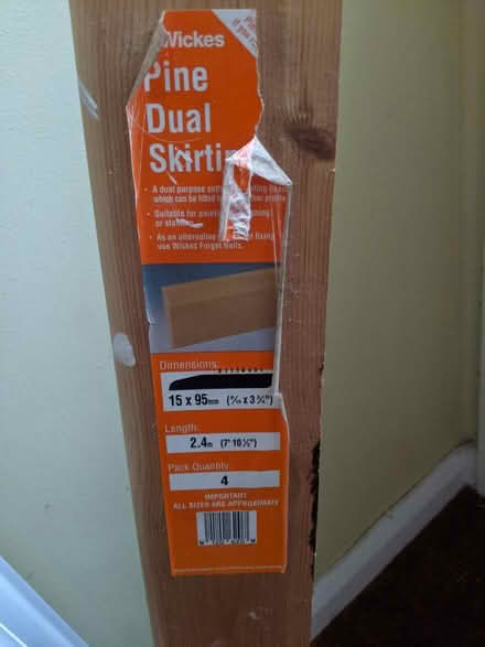 Photo of free Timber - Skirting Board Length (Banstead SM7) #1