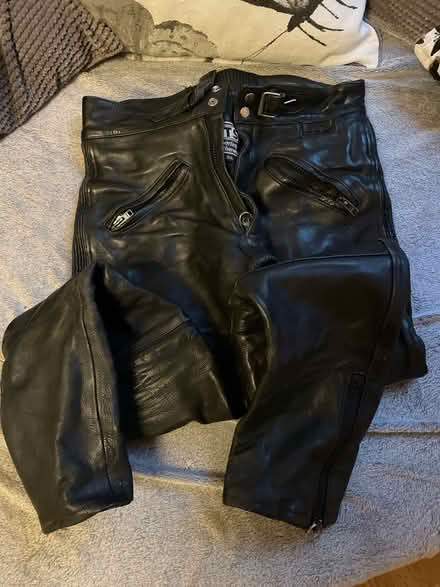 Photo of free Leather motorbike trousers (Spondon DE21) #1
