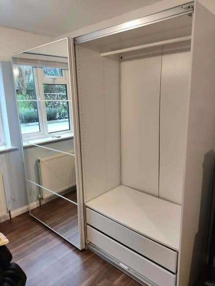Photo of free IKEA Pax Double wardrobes with mirror doors (Kenley CR8) #1