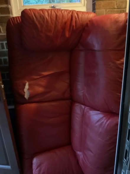 Photo of free Red Sofa (Blythe Bridge) #1