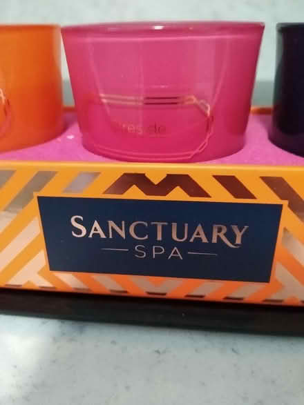 Photo of free 3 part used Sanctuary spa candles (Stockport, SK4) #2