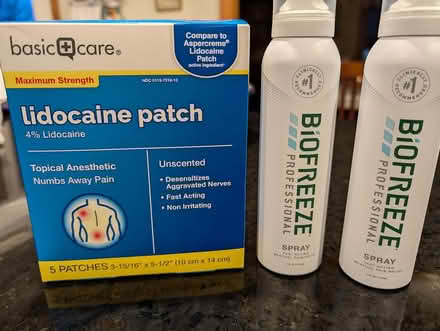 Photo of free Lidocaine patches and BioFreeze (Arlington, ma) #1