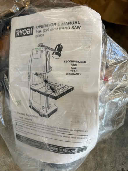 Photo of free Ryobi Bandsaw (Near Panama Park) #3