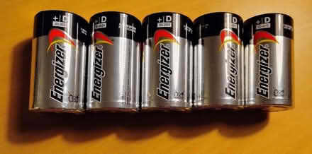 Photo of free 5 Energizer Batteries Size D (Dunblane FK15) #1