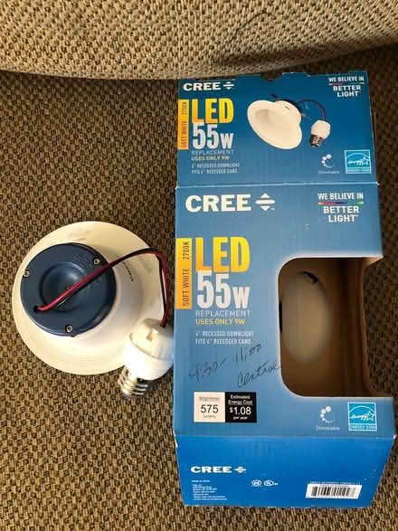 Photo of free CREE recessed light (West San Jose by Lynbrook High) #1