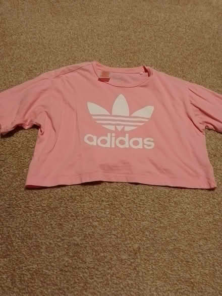 Photo of free Pink Adidas t-shirt cropped (Lindale LA11) #1