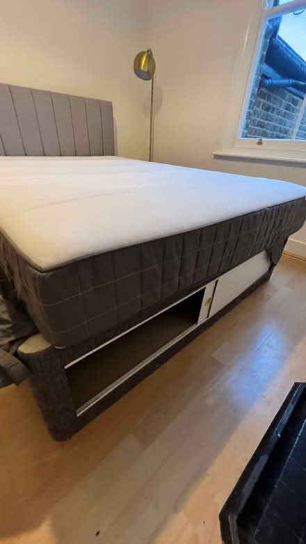 Photo of free Divan king bed with headboard (Greenwich SE10) #2