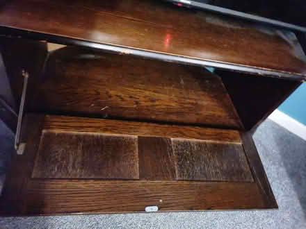 Photo of free Dark wood corner tv unit (Cam GL11) #3