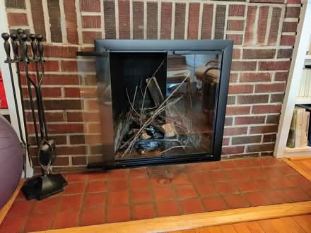 Photo of free Glass fireplace doors (Van Ness area) #1