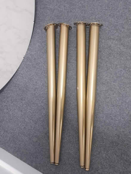 Photo of free Round Marble effect table (CR4 Mitcham) #3