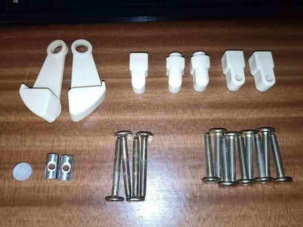 Photo of free Bag of fittings from a drop side cot (Royston SG8) #1