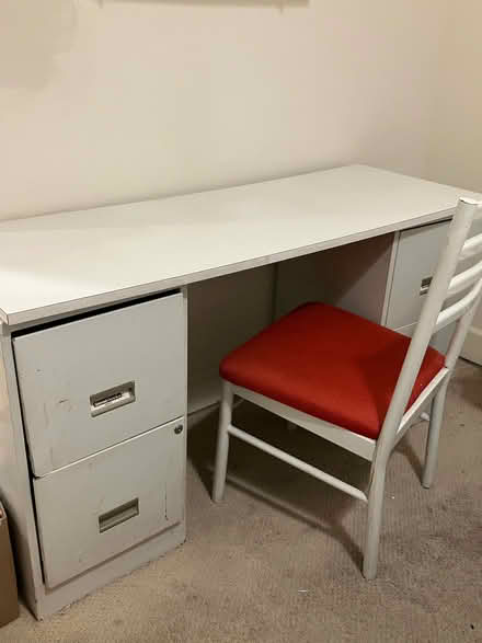 Photo of free file cabinets with desk top+chair (First Hill, Seattle) #1