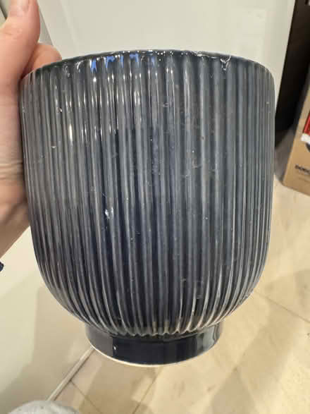 Photo of free Indoor Ceramic Pot 14 cm Navy (RM14) #1