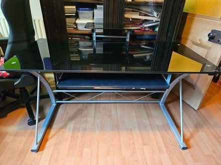 Photo of free Glass topped Computer Desk (Kings Heath B14) #2