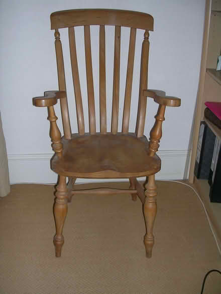 Photo of free 2 Large pine carver chairs (Drayton PO6) #1