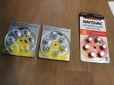 Photo of free Hearing aid batteries, 15 in total, unused (Presteigne LD8) #1