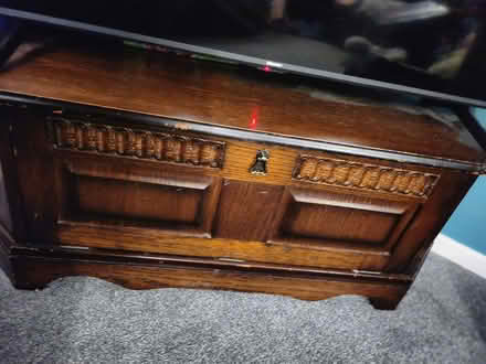 Photo of free Dark wood corner tv unit (Cam GL11) #1