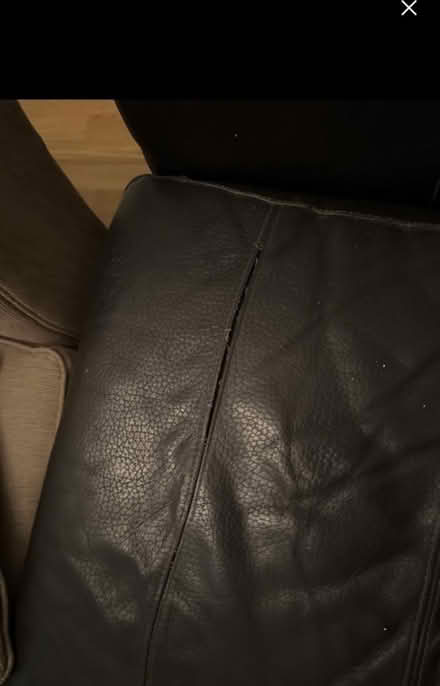 Photo of free Black leather sofa (South Ealing, W5 4QH) #3