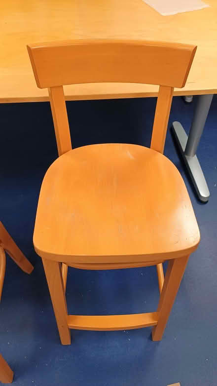 Photo of free Pair of IKEA wooden kitchen chairs/stools (Marishes YO17) #2