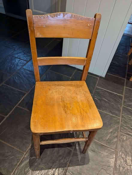 Photo of free Wooden Chair (Winterbourne Bassett SN4) #1