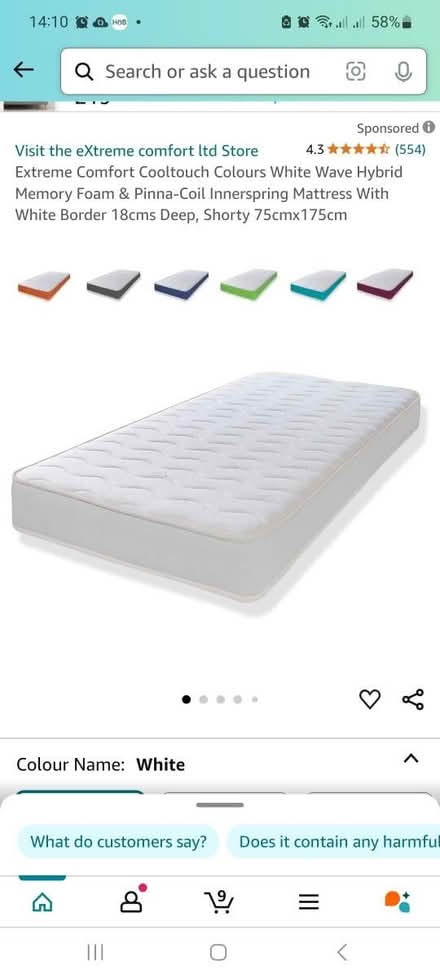 Photo of free Toddler's bed mattress (KT12 Hersham) #2
