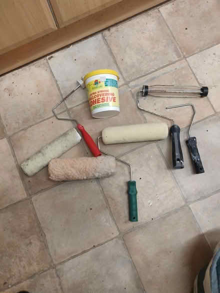 Photo of free Decorating rollers tub of adhesive (Woodside London SE25) #1