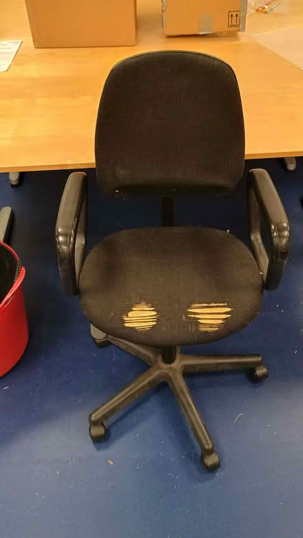 Photo of free Office swivel chairs (worn seats but fully working) (Marishes YO17) #3