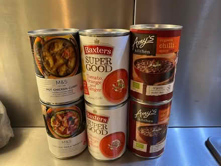 Photo of free Tins of Chilli, Curry and Soup (SE1) #1