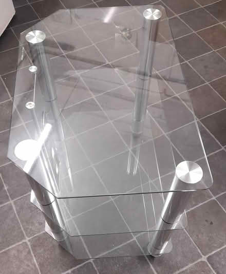 Photo of free Glass TV stand unit (Nutbourne, PO18) #2