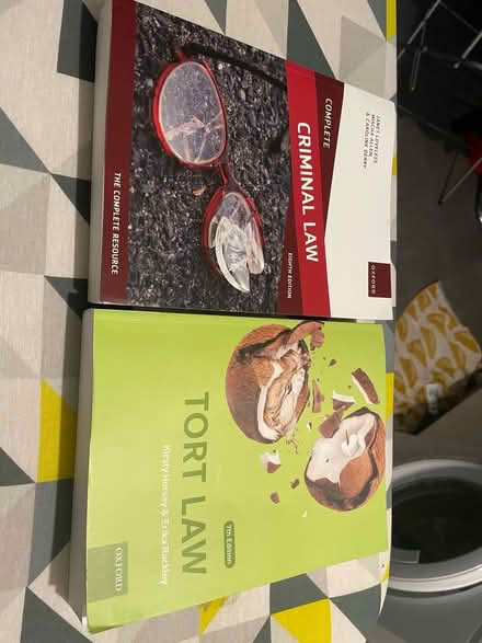 Photo of free Law text books criminal and tort (Birmingham Stirchley B30) #1