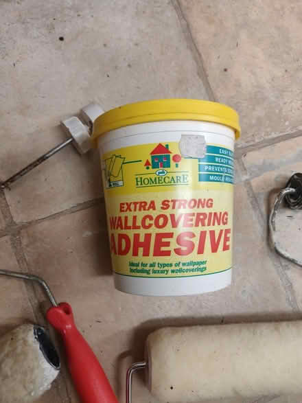 Photo of free Decorating rollers tub of adhesive (Woodside London SE25) #2