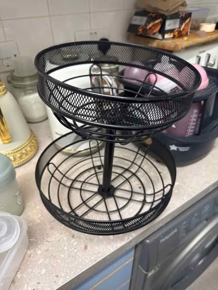 Photo of free Black metal fruit and veg stand (SE11) #1