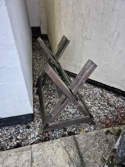 Photo of free Handmade wooden sawhorse (CO10 near Glemsford) #3