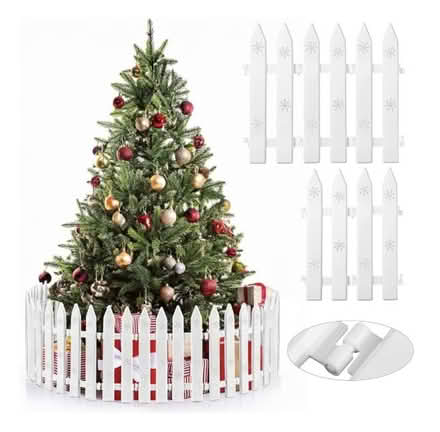 Photo of free White plastic picket fence (Yarnton) #2