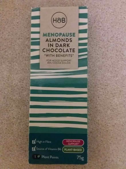 Photo of free Holland & Barrett Menopause Choc past its best before date (Westbury Fields BS9) #1