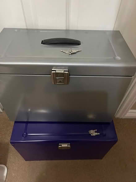 Photo of free Steel filing boxes foolscap size x 2 (Woodville DE11) #2