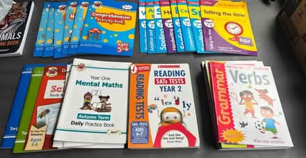 Photo of free CGP- COLLINS work books ages 5-9 (SL2 wexham) #1