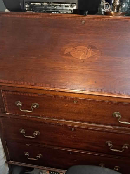Photo of free Vintage wooden bureau (Grangetown, Cardiff, CF11) #2