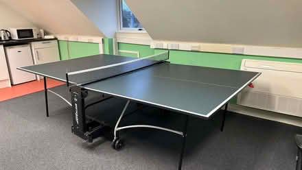 Photo of free Fold up table tennis table on wheels, bats and balls (Great Shelford CB22) #2