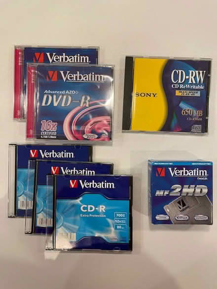 Photo of free Recordable CDs, DVDs & 3.5" Microdisks (Weybridge KT13) #1