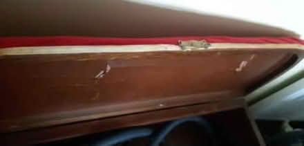 Photo of free Upcycle project red velvet ottoman retro fifties? (Earwig Corner BN7) #1