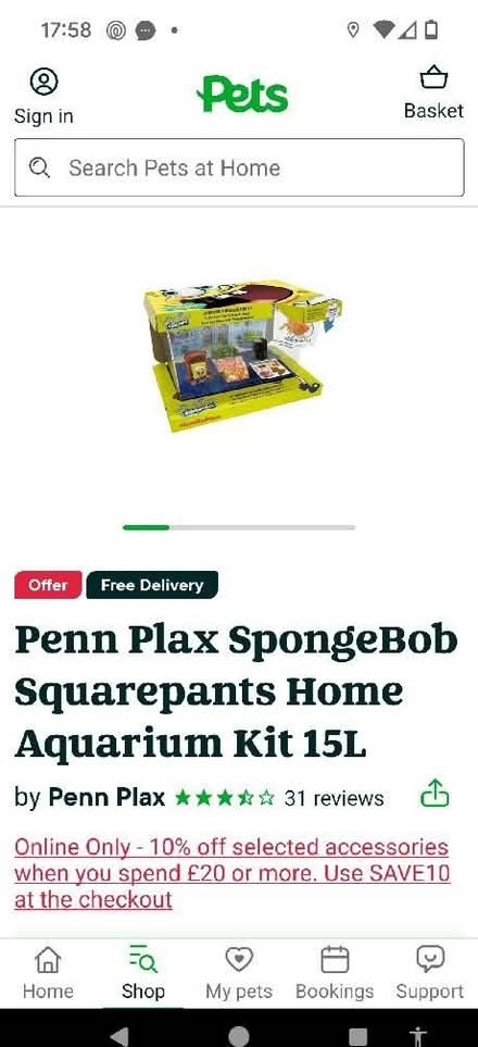Photo of free Spongebob SquarePants fish tank (Bromley North BR1) #1