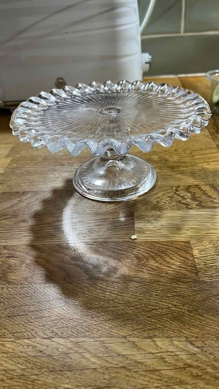 Photo of free Small glass cake stand (SG6 3) #1