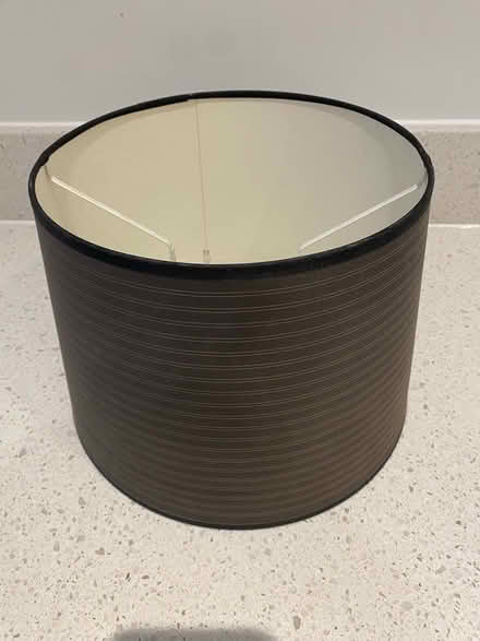 Photo of free Black white stripe lampshade (Lexden Colchester CO3) #1