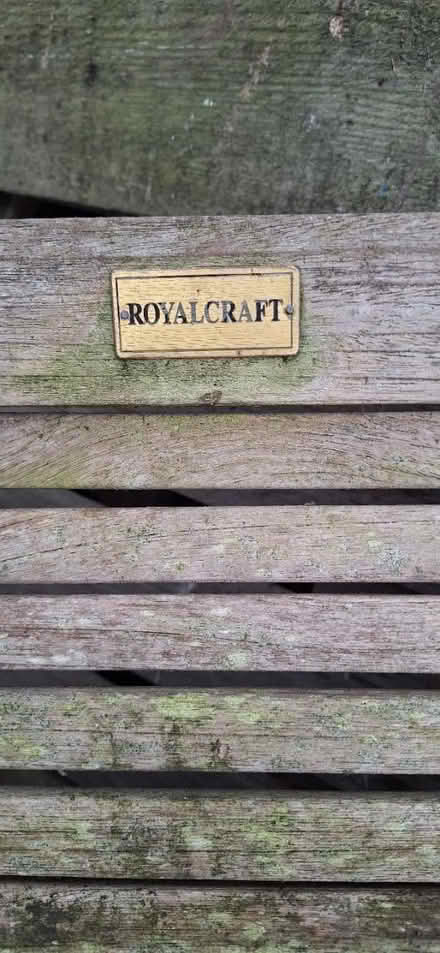 Photo of free 4 wooden garden chairs (Welling) #4