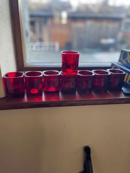 Photo of free Red tea light candle holders x8 (Halton LA2) #1