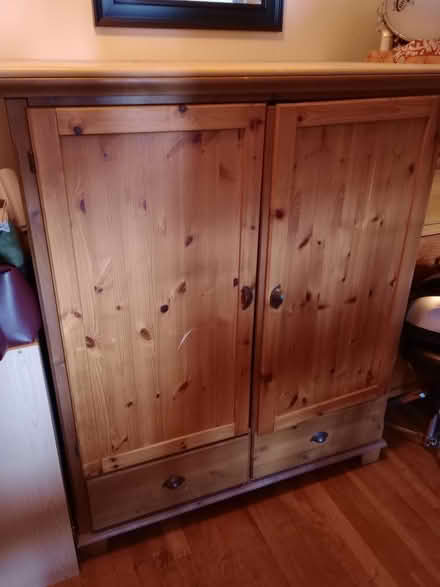 Photo of free Ikea wooden armoire/TV cabinet (Ditmas park) #3